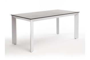 MR1001124 обеденный стол из HPL 160х80см, цвет «серый гранит«, каркас белый